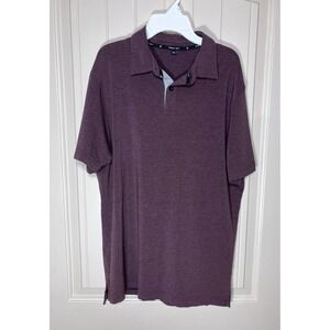 Public Rec Mens Polo Shirt Medium Purple Maroon Pima Cotton Blend Casual Comfort